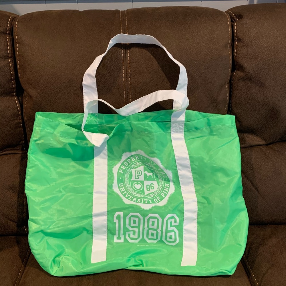 Lime green tote